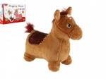 Hippity en peluche cheval avec sons, hauteur de selle 23 cm