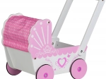 Poussette en bois pour poupées Ecotoys