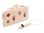 Fromage en bois à enfiler avec petite souris – Small Foot