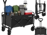 Chariot de transport de jardin pliable Gardlov 90 l / 100 kg