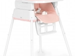 ECOTOYS Chaise haute pliante pour enfants 3 en 1 rose