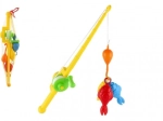 Ensemble de pêche jouet pour enfants avec canne 50 cm dans un filet
