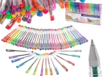 Set de stylos gel pailletés, 50 pièces