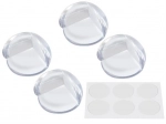 protections d’angle en silicone pour meubles – 4 pièces, transparentes