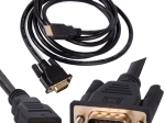 Câble HDMI vers VGA 2 m, Full HD, connecteurs plaqués or