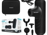 Pistolet de massage mini Isomedix avec 5 modes, 4 embouts et étui