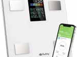 Balance personnelle analytique RUHHY avec LCD, BIA et application Feelfit, blanche