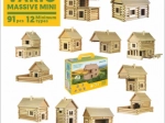 Jeu de construction en bois VARIO MASSIVE mini – 91 pièces