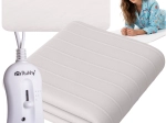 Couverture/tapis chauffant électrique Ruhhy 190 × 80 cm blanc