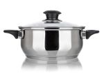 Casserole en inox avec couvercle en verre 18 cm, 1,7 l SUPER VALUE