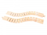 Rail en bois flexible 2 pcs BIGJIGS RAIL