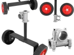 Roues de support universelles pour débroussailleuse et coupe-bordures 26–28 mm