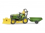 Tracteur de jardin JOHN DEERE X949 avec figurine de jardinier BRUDER