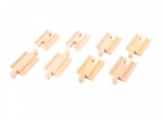 Connecteurs de rails en bois 7 cm (8 pcs) BIGJIGS RAIL