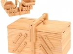 Boîte à couture en bois 30 × 16 × 20 cm