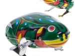 Grenouille sautante en métal style rétro