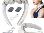 Électrostimulateur cervical TENS/EMS 2-en-1 avec batterie intégrée