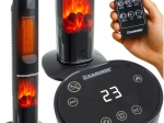 Thermoventilateur colonne Kaminer Ignisse avec effet cheminée 2000 W avec télécommande