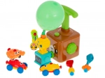 Station de lancement à ballon avec petites voitures – ourson aérodynamique, kit éducatif 23 pièces