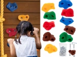 Prises d’escalade pour enfants, lot de 10, assortiment coloré avec vis