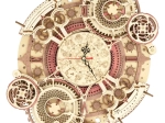 RoboTime 3D puzzle mécanique en bois représentant une horloge avec calendrier