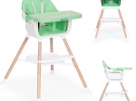 Chaise haute 2-en-1 pour enfants, verte, ECOTOYS