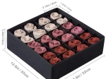 Organisateur textile pour tiroir avec 24 compartiments