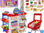 supermarché pour enfants avec scanner, balance et chariot