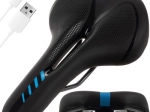Selle de vélo étroite avec ventilation et feu arrière