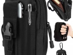 Pochette tactique MOLLE pour ceinture – noire, imperméable