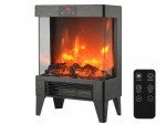Cheminée électrique avec flammes LED 2000 W, 32,2 × 18 × 52,3 cm