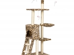 Arbre à chat avec maisonnette et couchage 138 cm PETSI