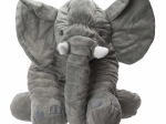 Éléphant en peluche – jouet câlin gris doux 60 cm