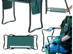 Tabouret et agenouilloir de jardin pliable 3 en 1 avec organisateur