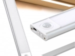 Lampe LED sous meuble 30 cm avec recharge USB et capteur de mouvement
