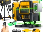 Niveau laser croisé HUMBERG HM-171 en coffret avec trépied, 4D 16 lignes, faisceau vert