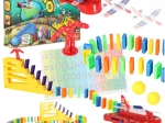 domino avec lanceur d’avions – kit de construction éducatif STEM