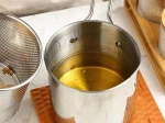 Mini casserole avec panier de friture en acier inoxydable
