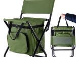 Chaise de pêche pliable avec dossier et sac isotherme