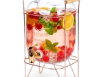 Distributeur de boissons en verre Vilde avec robinet et support, 5,5 l