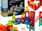 Jeu de construction magnétique avec piste à billes 77 pièces