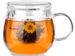 Mug en verre avec filtre et couvercle 400 ml
