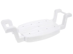 Siège de bain réglable blanc 58–77 × 27,5 cm