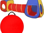 Tente de jeu pour enfants 3en1 Tipi + Tunnel + Maison