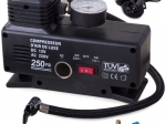Pompe compresseur pour voiture 230 V / 12 V 250 PSI avec manomètre