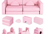 Canapé pour enfants pliable et modulaire pour 2 enfants, 10 coussins ECOTOYS