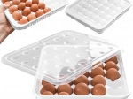 Boîte en plastique pour œufs avec couvercle, 30 pièces