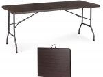 Table pliante de banquet et de jardin 180 cm, marron MODERNHOME