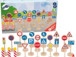 Ensemble en bois de panneaux de signalisation SMALL FOOT