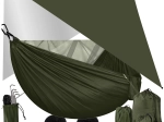 Hamac de randonnée Trizand avec tarp et moustiquaire 260 × 140 cm